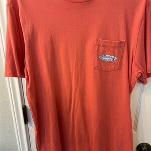 Men's Coral T-Shirt with Pocket
